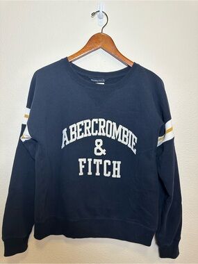 Vintage Abercrombie & Fitch Navy Varsity Crewneck Sweatshirt